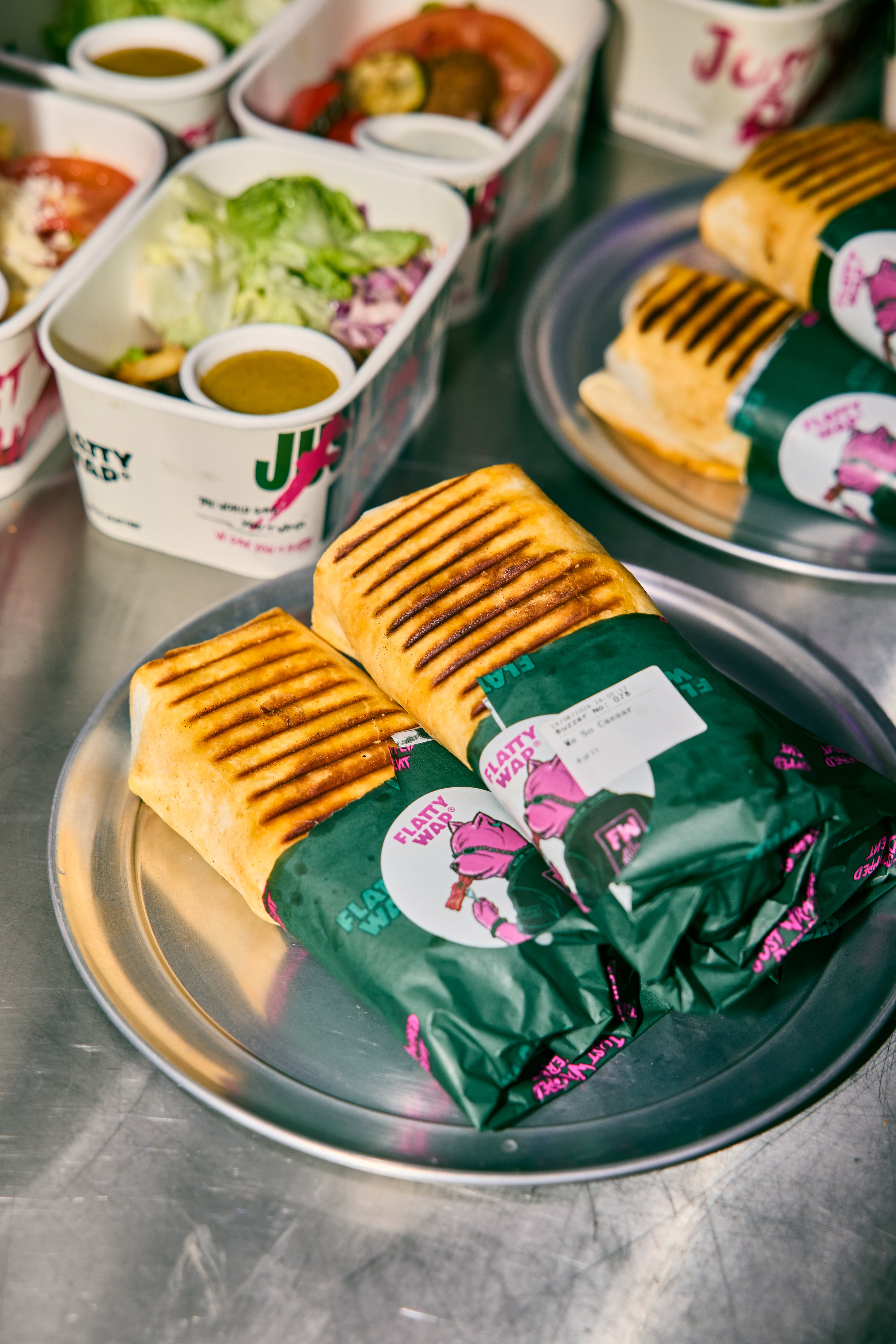 Folded Flatties plated and ready to serve
